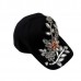 's Applique Flower Rhinestone Baseball Cap Bling Adjustable Denim Hats  LD  eb-46162157